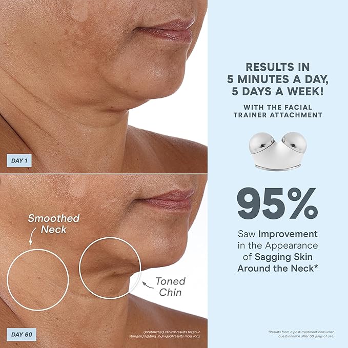 NuFACE TRINITY+ Microcurrent Facial Device Kit - Limited Edition FDA Cleared Face Massager Device + Microcurrent Gel Activator, Cleansing Wipes & Brush - Velvet Rose