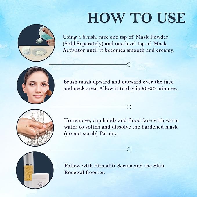 Distinction Mask Activator | Activates Distinction Mask Powder for Antiaging | Contains AHA for exfoliation (2 Fl Oz)