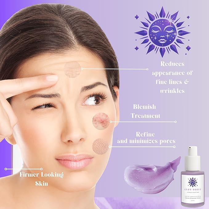 SC Sapphire's Glow Boost Bakuchiol Serum | Bakuchiol Retinol Alternative | 10% Niacinamide | 4% TXA, Peptides | Plant-based Facial Serums for Aging Skin, Puffiness, Wrinkles, & Fine Lines