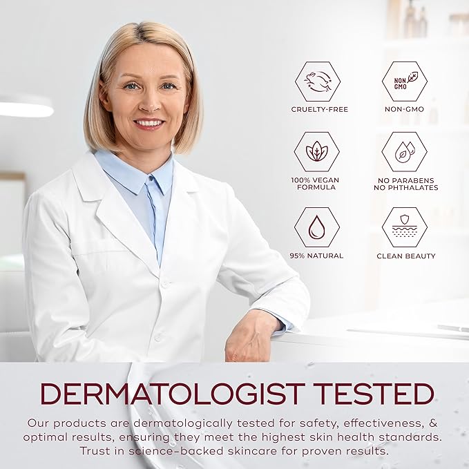 Retinol & Vitamin E Face Serum - Anti-Aging, Blemishes, Fine Lines & Wrinkles Treatment - Dermatologist Tested Korean Skincare - Clean Beauty, Cruelty-Free - 1.69 oz