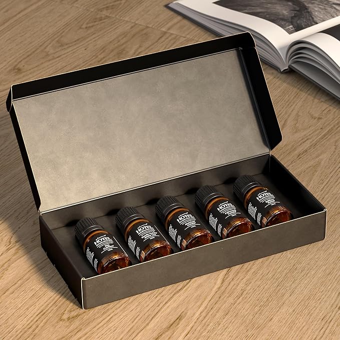 AirScent Hotel Diffuser Oil Gift Set - 5 Star Hotel Scents - 10 mL, 0.34 fl oz Fragrance Oil Set - Inspired by Westin White Tea, Edition, Marriott, Fairmont and The Ritz Carlton Signature Scents