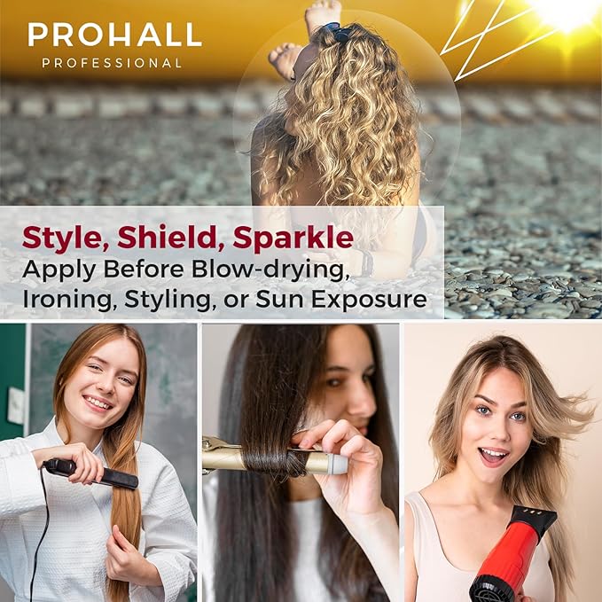 Deep Conditioning Hair Mask for Damaged Hair TreatmentProhall Biomask Proboo Fiber & Extreme Repair Brazilian Ampoules Kit-Hair Mask Protein Treatment with Absolut One Hair Heat Protectant Spray