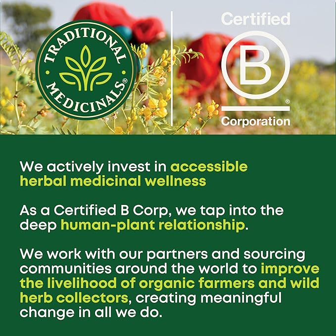 Traditional Medicinals Tea, Organic Rose Hips & Hibiscus, Supports Everyday Wellness, 16 Tea Bags