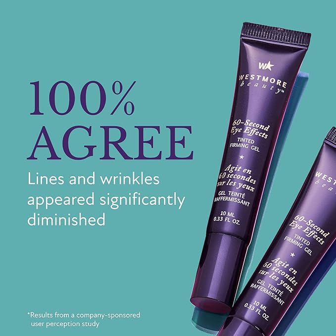 Westmore Beauty 60 Second Eye Effects - Eye Serum - Under Eye Cream - Instant Eye Tightening Serum & Instant Eye Bag Remover Puffiness - Light to Medium - Firming Serum 0.68 fl oz / 20 mL