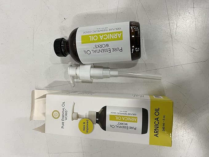 Arnica Oil, 100% Pure, Natural, Paraben-Free, 8 Ounces