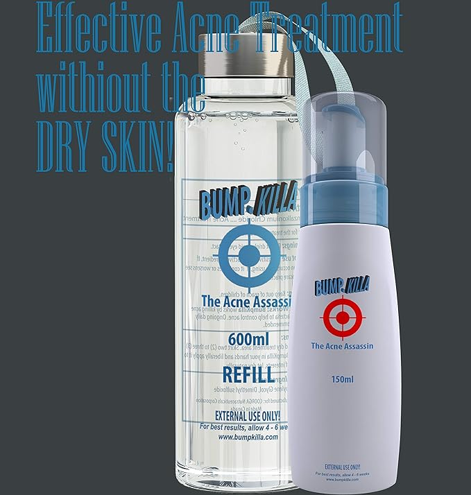 Acne Treatment For Sensitive Skin - 80% of Acne Gone in 4 Weeks. (Refill Bottle)