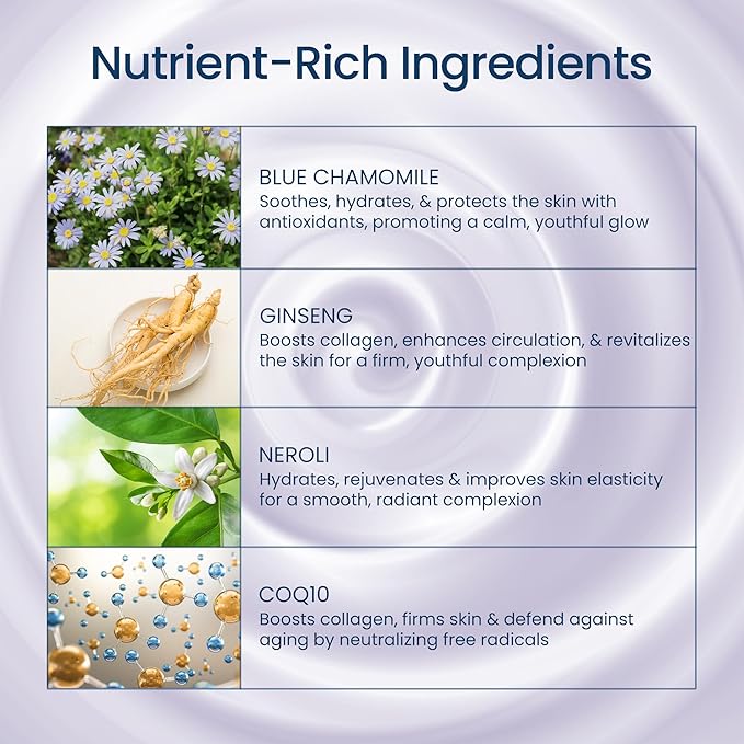 THENA Overnight Recovery Cream Anti Aging Night Cream Natural & Organic Skin Care With Regenerating Collagen Night Face Moisturizer For Women & Men