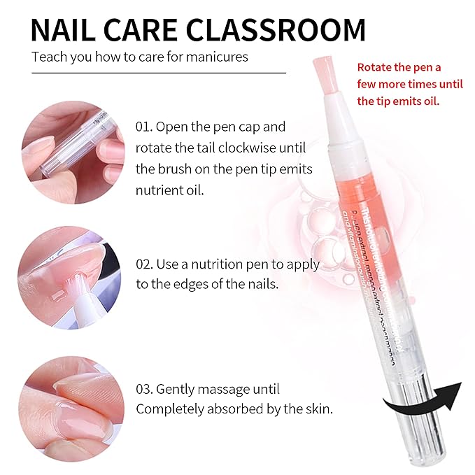 6Pcs Nail Cuticle Oils Nail Nutrition Oil Pen Nail Nourishment Pens 6 Smell Cuticle Revitalizer for Agnail Nourish Skin Nail Care (14pcs)