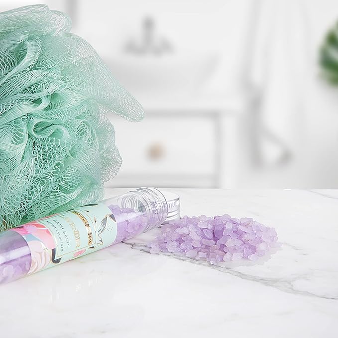 B.C. Beauty Concepts Aromatherapy Bath Salts- Epsom Salts for Soaking, Relaxing Bath Spa Set, Scented in Vanilla Almond, Shea Butter, Sweet Mint, Honey Rose, and Lavender, Sage Floral