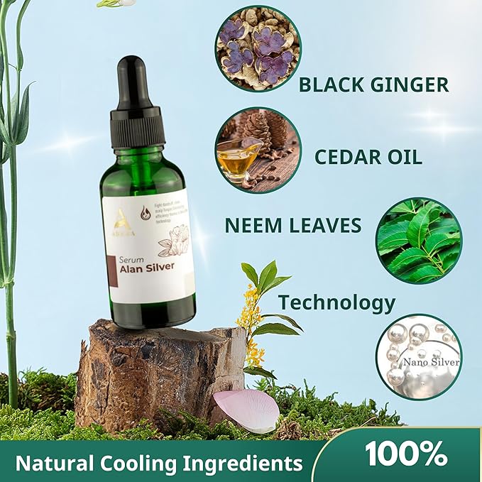 ABERA Alan Silver Serum - Clinically Proven to Soothe Irritated Skin and Improve The Appearance of Skin with Mild to Moderate Psoriasis (2 Boxes)