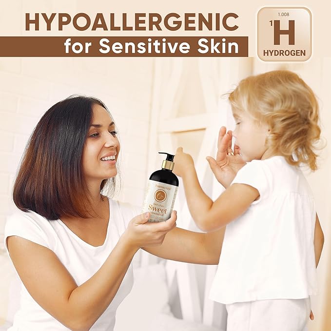 Sweet Almond Oil Organic 16 oz - 100% Pure & Natural Sweet Almond Oil for Skin, Body, Face, and Hair - Natural Cold Pressed Unrefined - Organic Massage Oil for Massage Therapy & Date Night