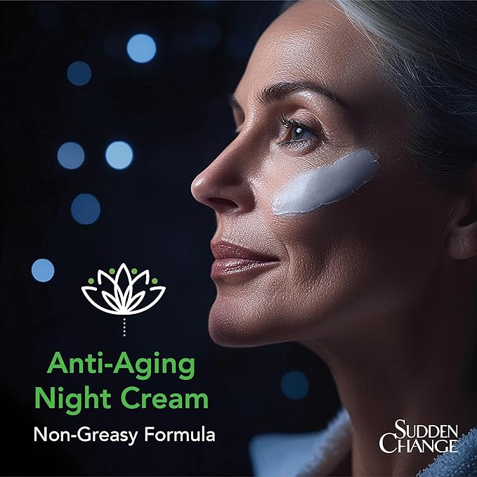 Sudden Change Revitalizing Night Cream - Face Lotion For Deep Wrinkles - Clinically Proven & Recommended By Professionals - Collagen & Elastin Booster - Reduce Fine Lines & Wrinkles In 2 Weeks, 2 Oz