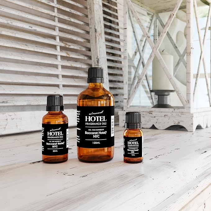 AirScent Hotel Diffuser Oil Inspired by The Baccarat Hotel Scent - Love Affair Fragrance Oil No. 1023 for Ultrasonic and Waterless Diffusers and Crafting - 500 mL, 16.9 fl oz Glass Bottle