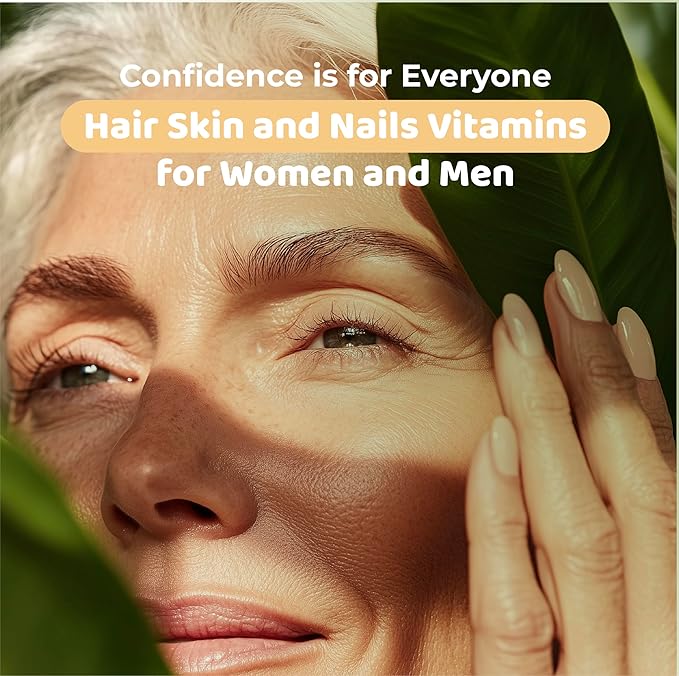 HairVive Hair Supplements for Hair Growth - Hair Vitamins for Women & Men - with Biotin, Collagen, Keratin, Hyaluronic Acid, Zinc, Selenium & More - 3.39 Oz - 30 Servings - Apple Pie Flavor