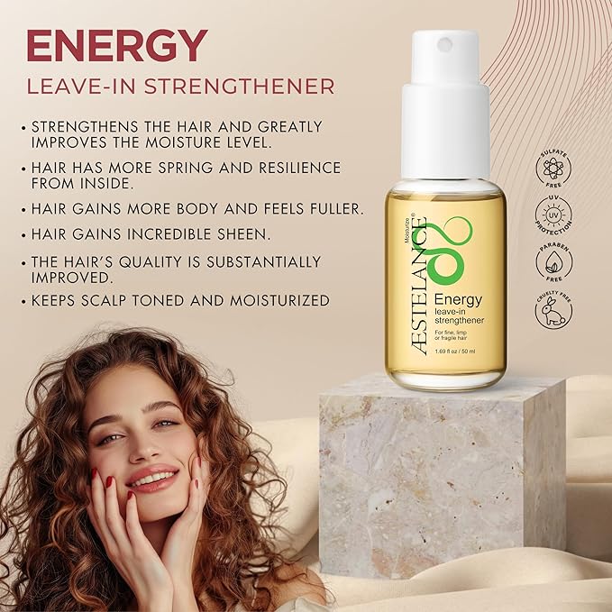 Energy Leave-In Strengthener 1.69 oz | Repair Damaged Hair | Provides Shine and Moisture