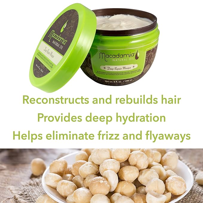 Macadamia Natural Deep Repair Hair Masque, 8 OZ