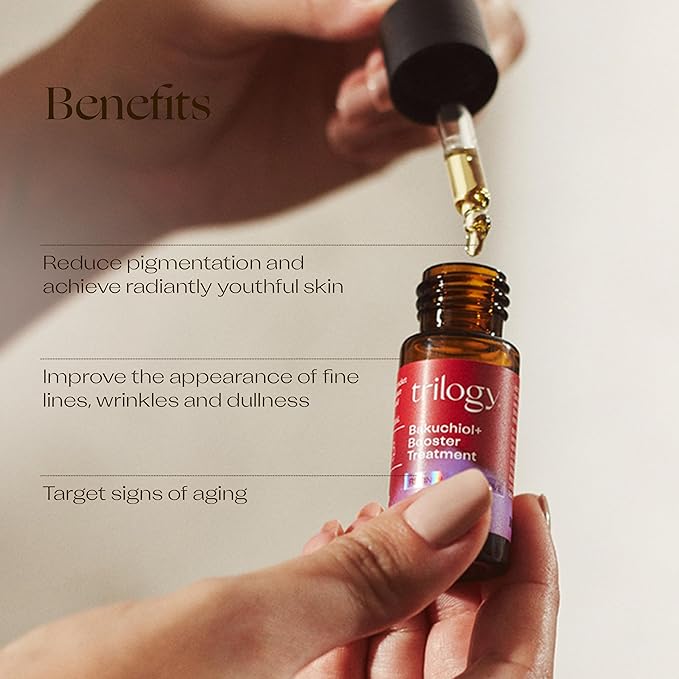 Trilogy Bakuchiol+ Booster Treatment, Natural Retinol Alternative, 0.51 fl oz