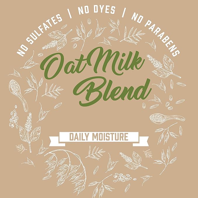 Aveeno Farm-Fresh Oat Milk Overnight Hair Mask - Hydrating Treatment with Oat Extract & Almond Milk for Dry, Damaged, Color-Treated Hair