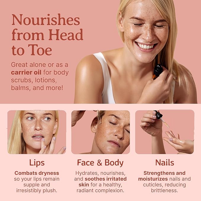 Bella Terra Oils - Organic Apricot Kernel Oil 4 oz - Pure Organic Apricot Essence, Abundant in Linoleic & Oleic Acid, A Luxurious Carrier Oil for Essential Oils