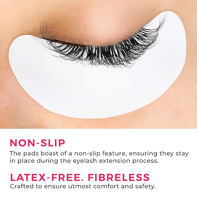 LLBA Biogel Eye Pads for Lash Extensions, Soft Sticky Under Eye Patches for Sensitive Skin, Eyelash Perm Lamination, Lash Extension Remover Supplies (10 Pairs, Style 2)