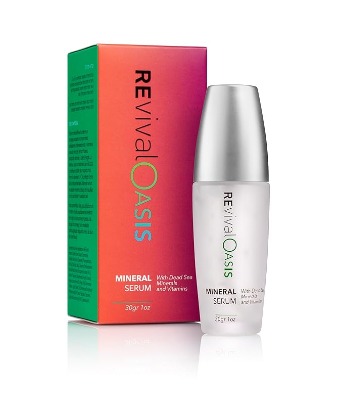 Revival Oasis Mineral Serum - With Dead Sea Minerals & Vitamins E | Naturally Firming with Vitamins A & C | 30 gm/ 1 oz