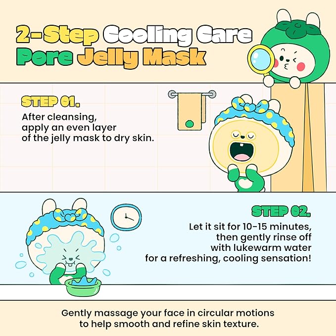 Lab.it Pore Tightening Cooling Face Mask | Collagen Jelly Mask for Sensitive Skin, Hydrating Wash-Off Cleanser, Soothing & Redness Relief, Gentle Exfoliation & Skin Firming (50g / 1.69 fl. oz.)