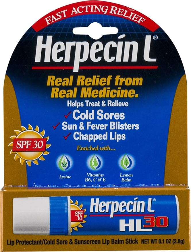 Herpecin L Lip Protectant SPF 30 0.10 oz (Pack of 6)