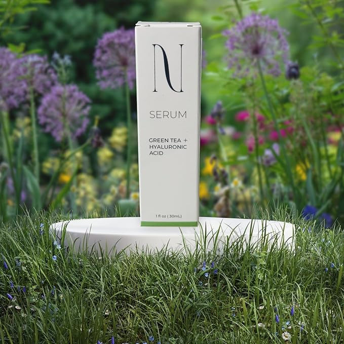 Green tea and hyaluronic acid serum anti-aging, 1 Ounce (Pack of 1)