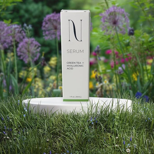 Green tea and hyaluronic acid serum anti-aging, 1 Ounce (Pack of 1)