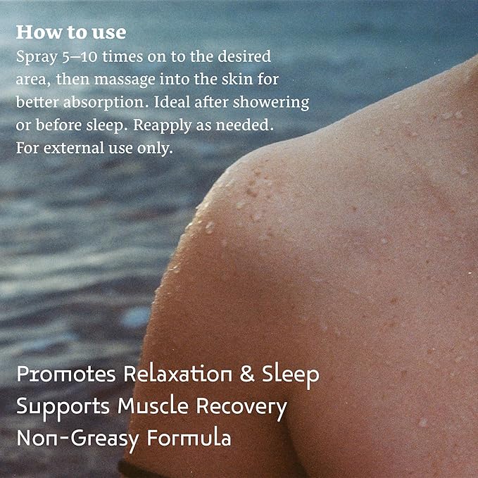 Pure Dead Sea Magnesium Oil Spray - High Concentration Natural Topical Magnesium Spray for Feet, Relaxation, & Muscles (33% MgCl) - Quick Absorption (3.04 Fl Oz)