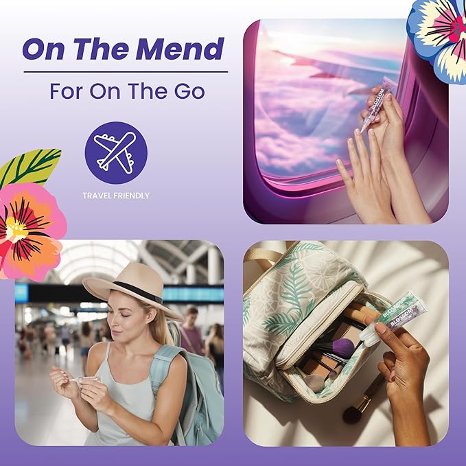 Blossom Cuticle Oil Pen for Nails, On the Mend Scented Travel Nail Oil for Growth and Strength, Infused with Real Flowers 0.34oz, Honeysuckle