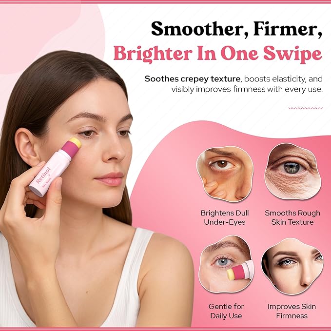 BellaBLISS Retinol Eye Balm – Hydrating Under Eye Cream for Wrinkles, Dark Circles & Puffiness – Lightweight Anti-Aging Formula – Made in Korea – 0.35 oz / 10 g – Pack of 1