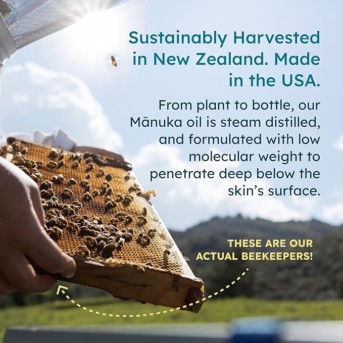 Manuka Face Oil (1 Oz) - Manuka Skin Care Facial Oil Serum for Dry or Sensitive Skin – Anti-Aging Oil for Face for Women & Men