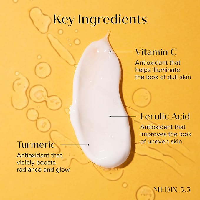 Medix 5.5 Vitamin C Cream Brightening Body Lotion & Face Moisturizer | Anti Aging Vitamin C Lotion For Women & Men Helps Soften The Look Of Dark Spots, Wrinkles, & Uneven Looking Skin Tone, 2-Pack