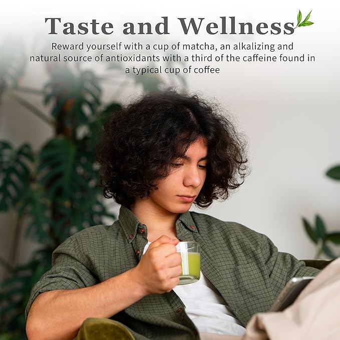 DoMatcha - Summer Harvest Green Tea Matcha Powder, Natural Source of Antioxidants, Caffeine, and L-Theanine, Promotes Focus and Relaxation, Kosher, 75 Servings (2.82 oz)