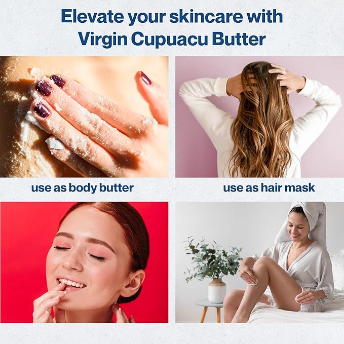 uh*Roh*Muh 100% Pure Virgin 1 Gallon Cupuacu Butter from Brazil - Unrefined, Ultra-Moisturizing & Nourishing for Skin and Hair (Net Wt: 3.5 Kgs/ 7.7 lbs)