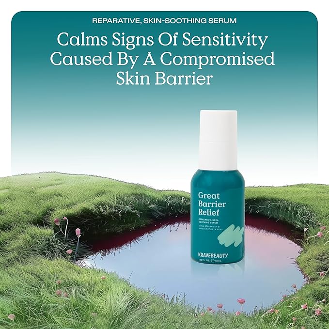 KraveBeauty Hydration Duo, Great Barrier Relief + Oat So Simple, Skin Soothing Serum & Everyday Squalane Moisturizer, Hydrating and Calming Skincare Duo, Vegan & Cruelty Free, 1.52 fl oz 2.7 fl oz
