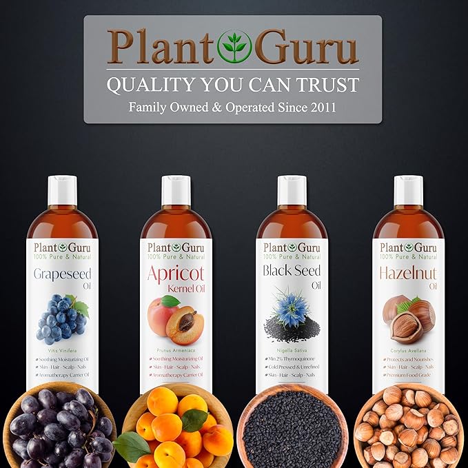 Hazelnut Oil 8 fl. oz. Cold Pressed 100% Pure Natural Carrier - Skin, Face, Body And Hair Growth Moisturizer. Great For DYI Cream, Lotions and Lip balm.