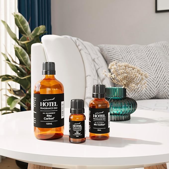 AirScent Hotel Diffuser Oil Inspired by The Ritz Carlton Signature Scent - Premium Fragrance Oil No. 1014 for Ultrasonic and Waterless Diffusers and Crafting - 30 mL, 1 fl oz Glass Dropper Bottle