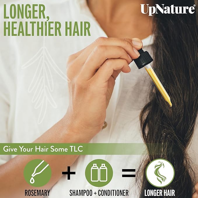 UpNature Rosemary Oil - 100% Pure Rosemary Essential Oil for Hair Growth, 2oz