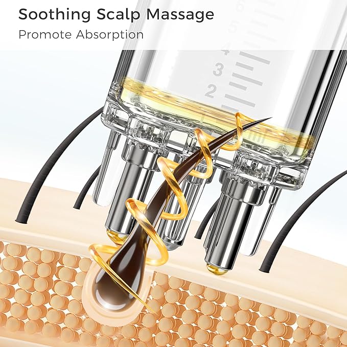 Minoxidil Applicator, Quick Efficient Apply No Messy Hair Serum Applicator Small Minoxidil Applicator Tool, Hair Applicator Bottle Minoxidil Brush Scalp Applicator Comb Dedicated to Minoxidil