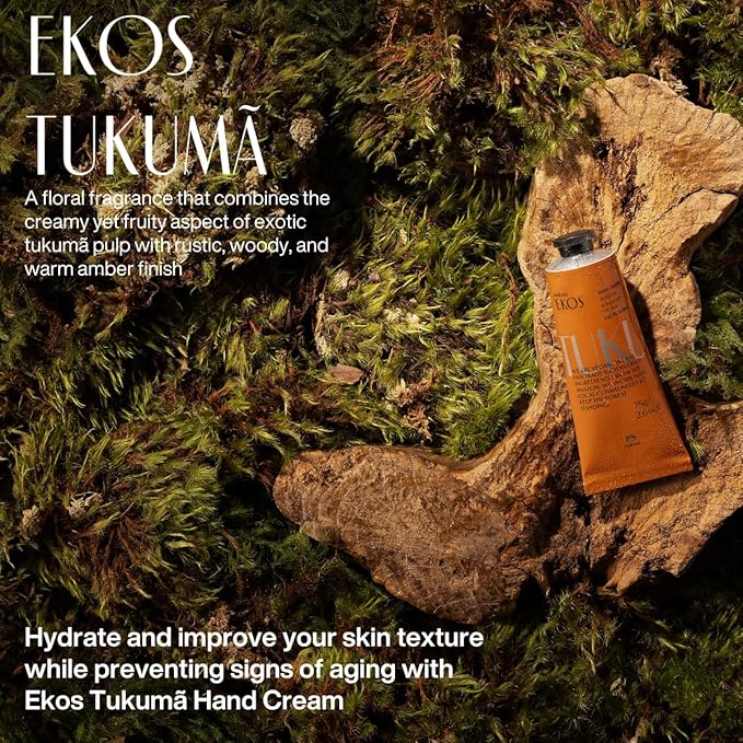 natura - Ekos Tukumã Hand Cream - Moisturize & Improve Skin Texture - Boost Natural Hyaluronic Acid - Anti-Signs - Vegan Skin Care - Brazilian Beauty Secrets - Self Care & Body Care - 1.41oz (40g)