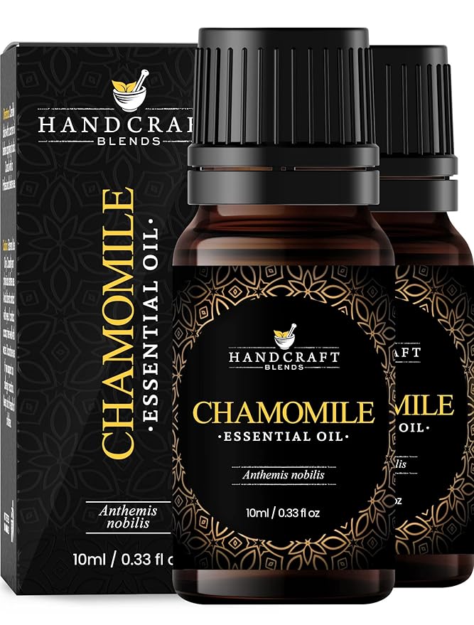 Handcraft Blends Chamomile Essential Oil - 0.33 Fl Oz - Pack of 2-100% Pure and Natural - Premium Grade Essential Oil for Diffuser and Aromatherapy