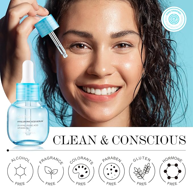 ZealSea Eye Patches and Hyaluronic Acid Serum Bundle