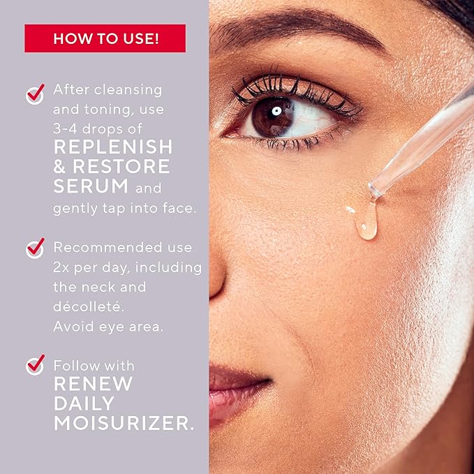 Mirabella Replenish & Restore Multi-Peptide Anti Aging Face Serum for Hyperpigmentation & Redness Relief - Vitamin C & 0.5% Retinol Infused Dark Spot Corrector