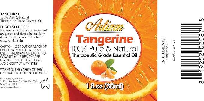 Artizen 30ml Oils - Tangerine Essential Oil - 1 Fluid Ounce