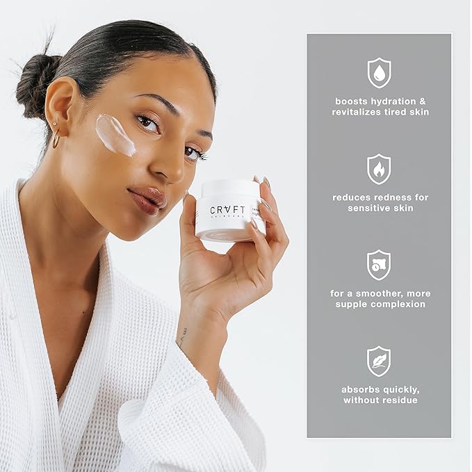 Hair Craft Co. Night Cream Moisturizer for Face 1.5oz – Hydrating for Face Anti-Aging, Wrinkle Prevention, & Nighttime Skin Renewal - 30 Day Supply