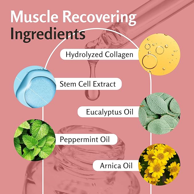 Arnica Sore Muscle Massage Oil for Massage Therapy - with Collagen Stem Cells Arnica and Menthol - Multipurpose Instant Absorption Full Body Massage Oil by M3 Naturals (Pack of 2)