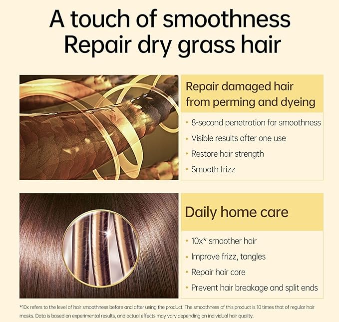 Argan Oil Hair Mask - for damaged hair and growth, moisturizes and repairs dry and damaged hair - Enriched with macadamia, jojoba and almond oil Deep conditioning mask - set All hair types - 12.fl.oz