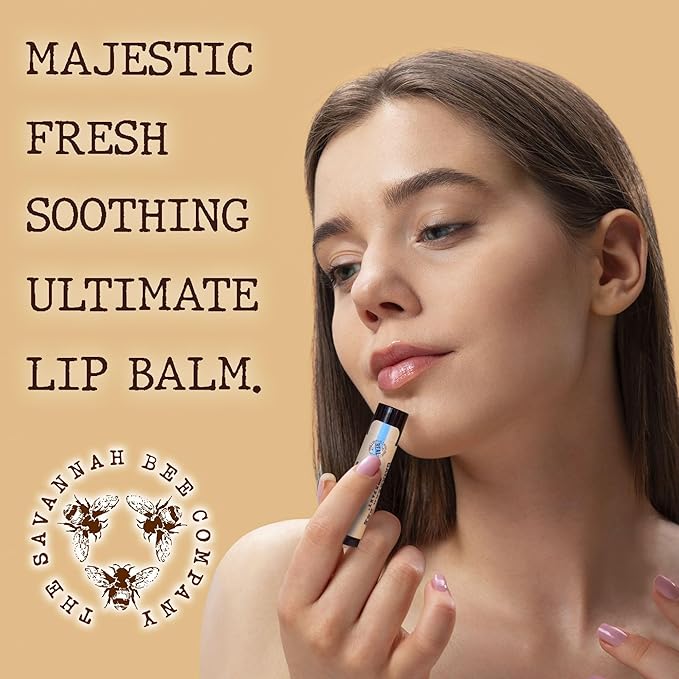Savannah Bee Company Lip Balm - Lip Moisturizer for Chapped Lips - Hydrating Lip Balm with Pure Honey